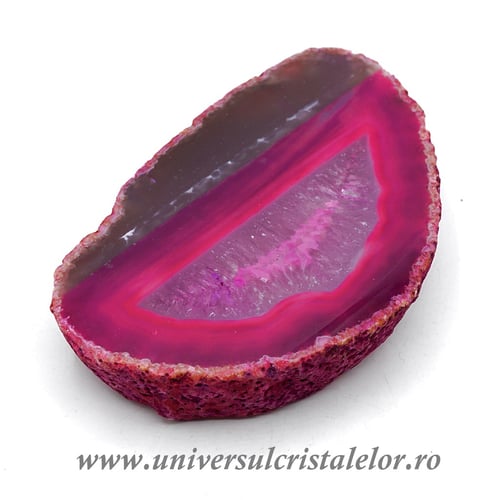 Felie agat roz unicat m05