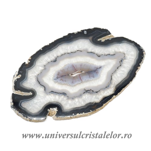 Felie agat natural (cuart) unicat m01