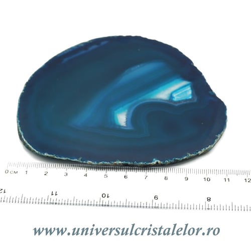 Felie subtire agat turcoaz unicat m07