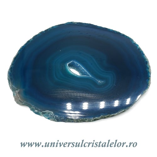 Felie subtire agat turcoaz unicat m03