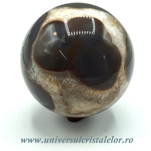 Sfera agat cu ametist unicat m01