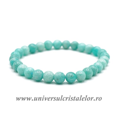 Bratara amazonit - 6.5 mm