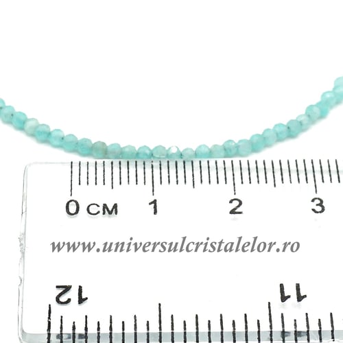 Bratara amazonit fatetat - 2,15mm