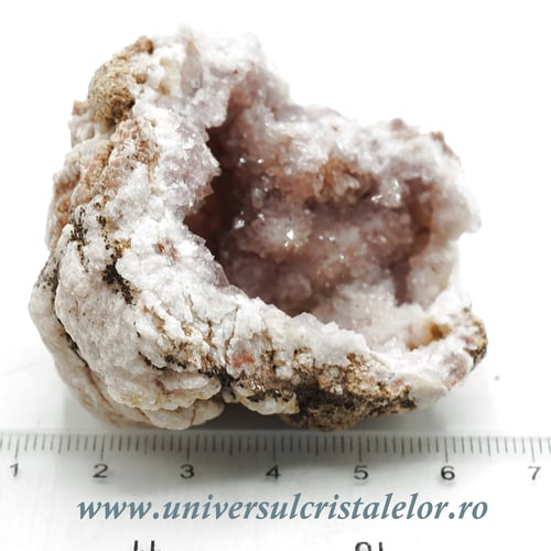 Geoda ametist roz mineral unicat m07