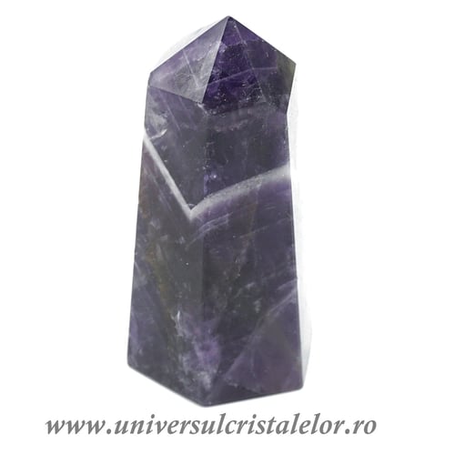 Ametist chevron varf cu baza unicat m03