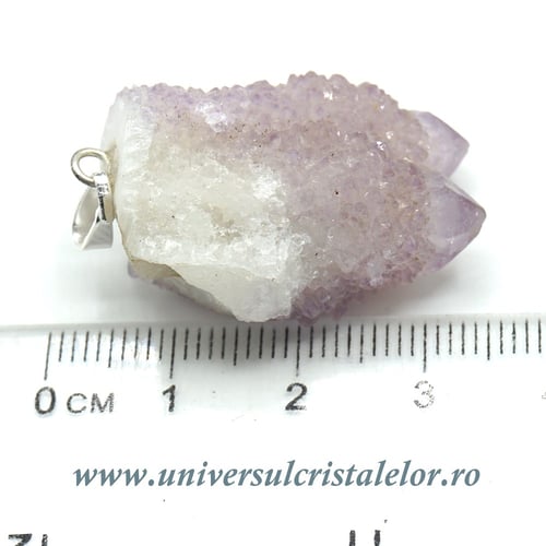 Pandantiv ametist cactus ( cuart spirit )