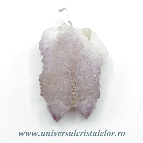 Pandantiv ametist cactus ( cuart spirit )