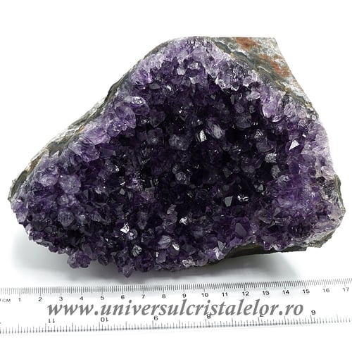 Ametist cu baza mineral unicat m01