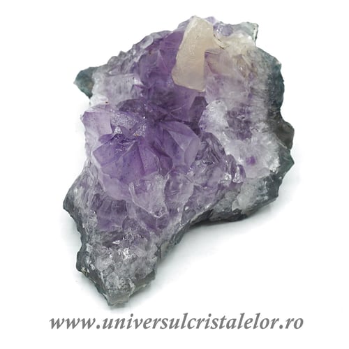 Ametist cu calcit mineral unicat m12