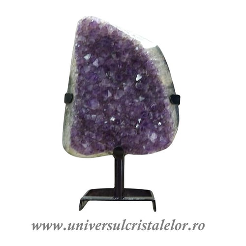Ametist pe suport de metal mineral unicat m02