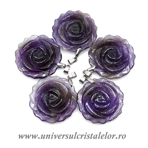 Pandantiv ametist floare