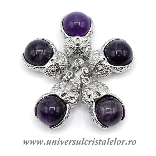 Pandantiv ametist sfera m2