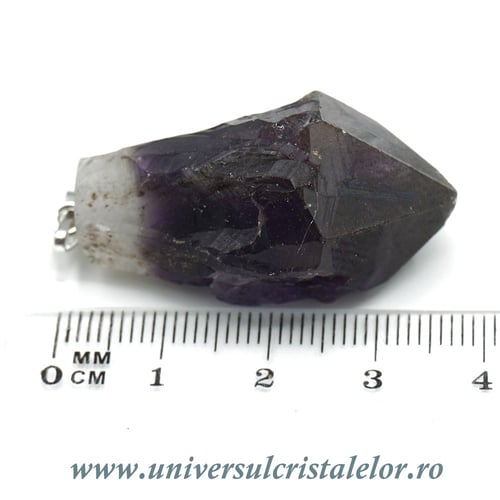 Pandantiv ametist bicolor varf natural