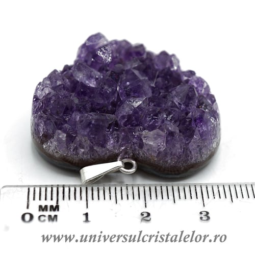 Pandantiv ametist inima m1