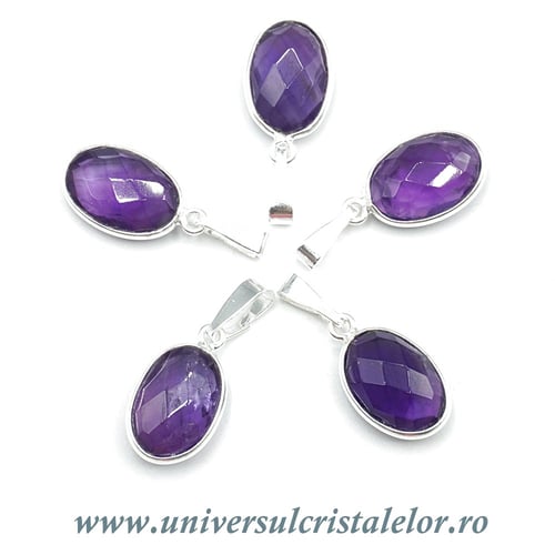 Pandantiv ametist oval