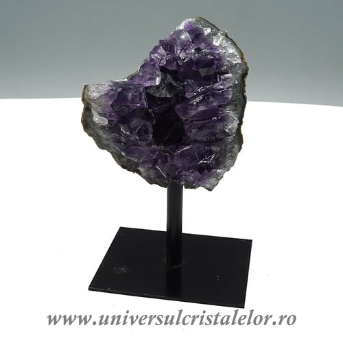 Ametist pe suport de metal mineral unicat m10