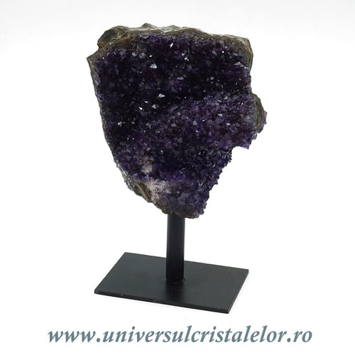 Ametist pe suport de metal mineral unicat m03