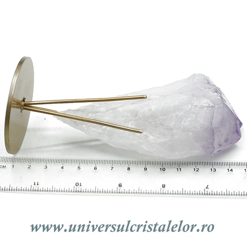 Varf ametist pe suport de metal unicat m04