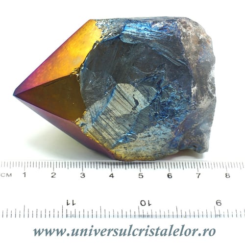 Ametist titan aura varf cu baza unicat m04
