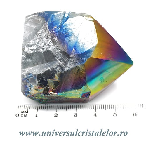 Ametist titan aura varf cu baza unicat m01