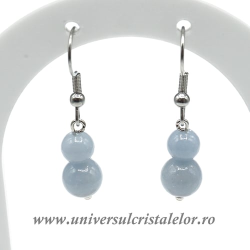 Cercei angelit rotund-8mm m03