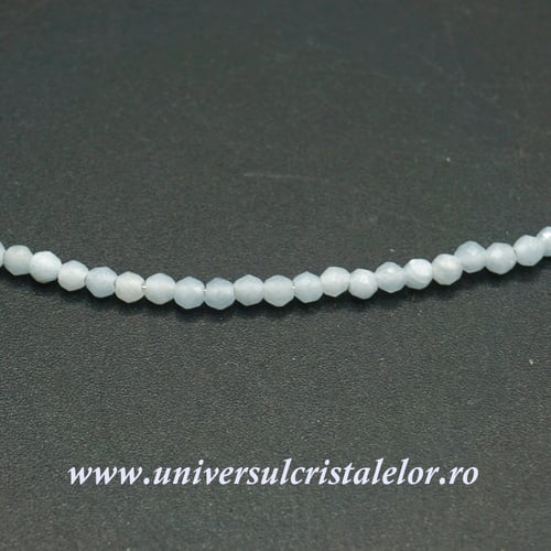 Colier angelit rotund fatetat - 2,5mm