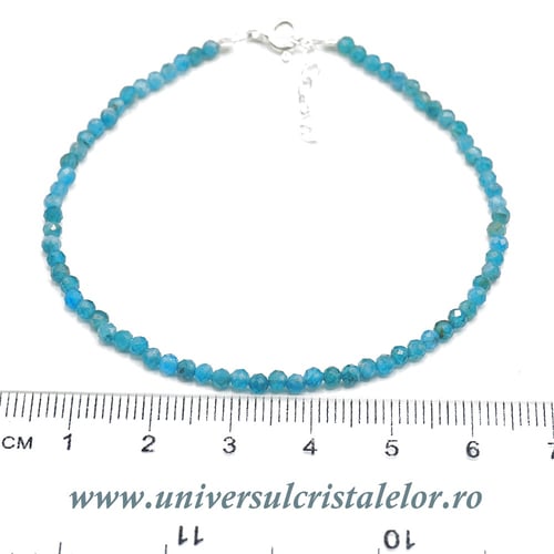Bratara apatit rotund fatetat - 2,6mm