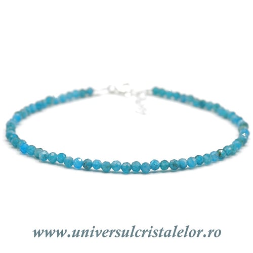 Bratara apatit rotund fatetat - 2,6mm