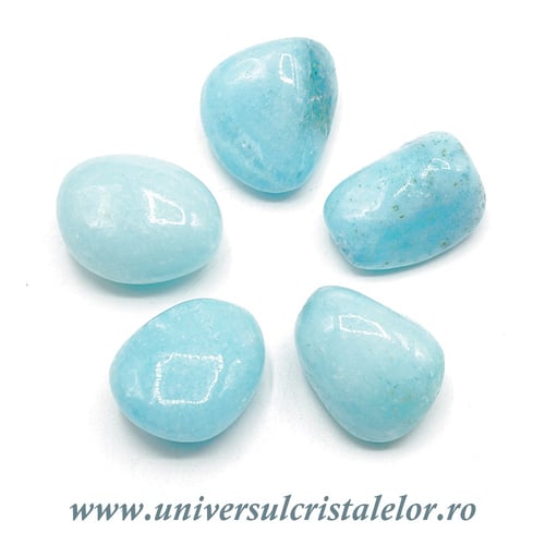 Aragonit bleu piatra rulata