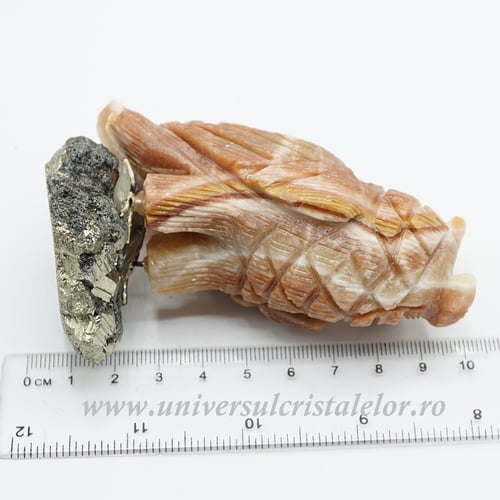 Figurina aragonit bufnita m2