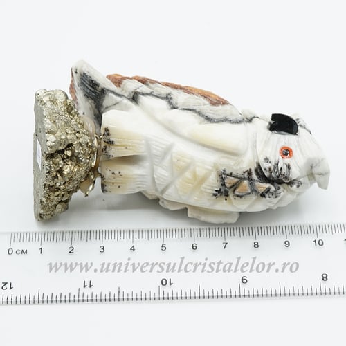 Figurina aragonit bufnita m5