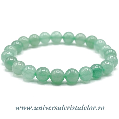 Bratara aventurin rotund - 8 mm