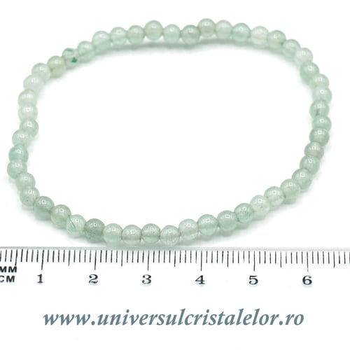 Bratara aventurin rotund - 4 mm