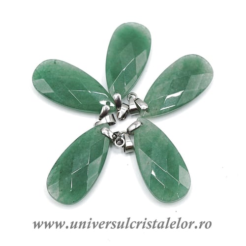 Pandantiv aventurin lacrima fatetat