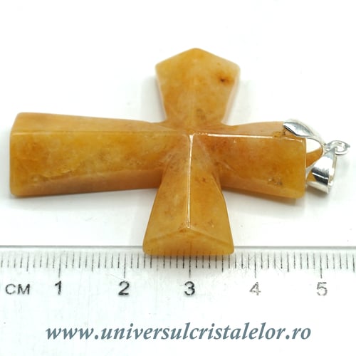 Pandantiv aventurin galben cruciulita