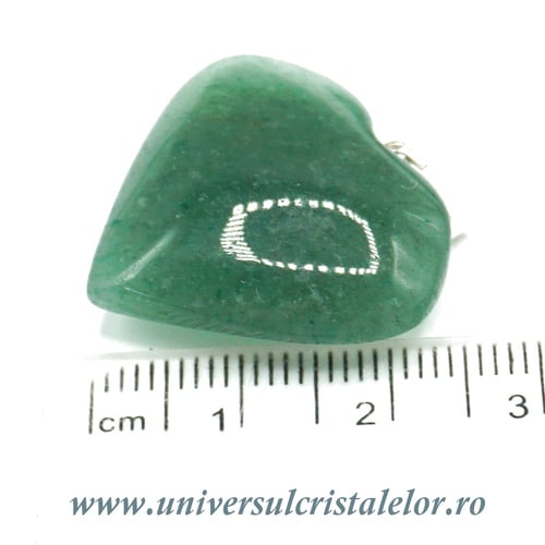 Pandantiv aventurin inima