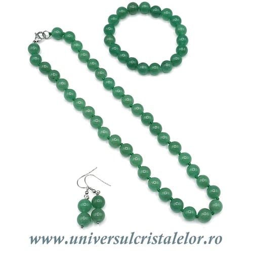 Set bijuterii aventurin 10mm