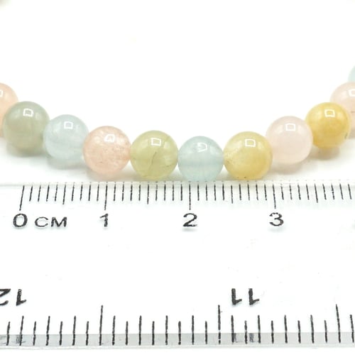 Bratara mixt beril rotund - 6 mm