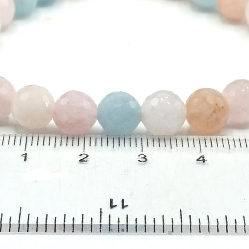 Bratara mixt beril rotund fatetat - 8 mm