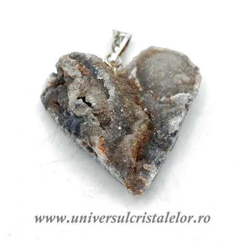 Pandantiv calcedonie inima