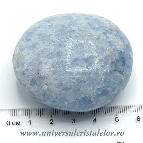 Calcit albastru polisat