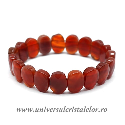 Bratara carneol fatetat