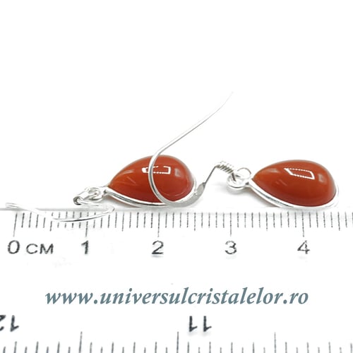 Cercei carneol lacrima