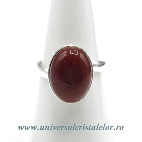 Inel carneol oval reglabil m2