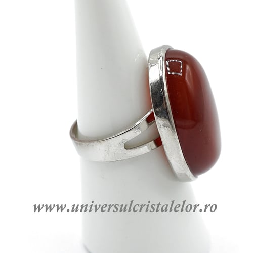 Inel carneol oval reglabil m5