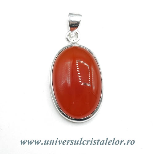 Pandantiv carneol oval unicat