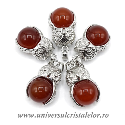 Pandantiv carneol sfera m2