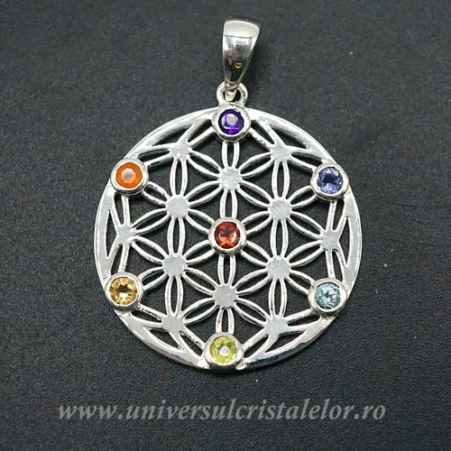 Pandantiv chakre si floarea vietii m1