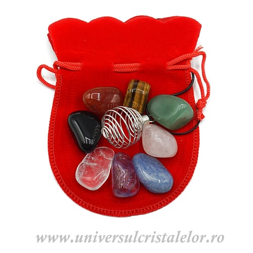 Set pandantive chakre in spirala