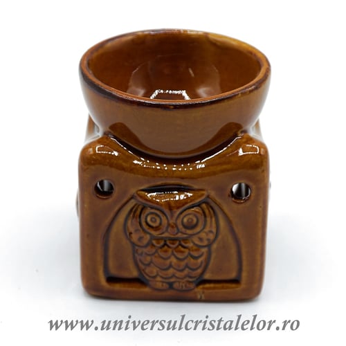 Suport ardere ulei aromaterapie bufnita m4